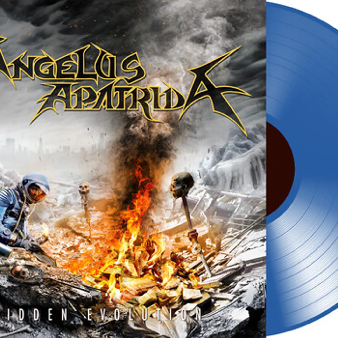 Angelus Apatrida HIDDEN EVOLUTION - TRANSPARENT BLUE Vinyl Record
