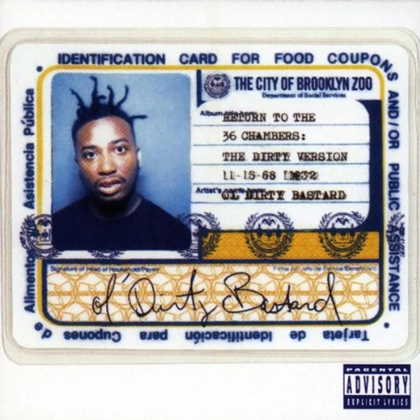 Ol' Dirty Bastard RETURN TO THE 36 CHAMBERS (DIRTY) CD