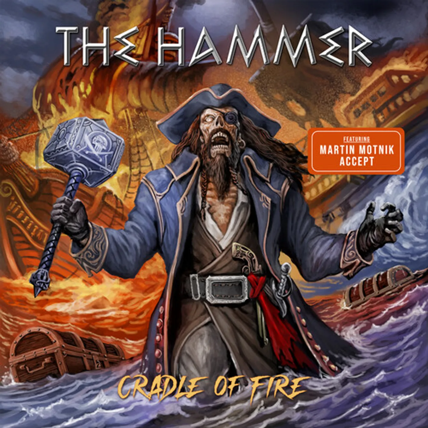 Hammer CRADLE OF FIRE (BLUE VINYL) Vinyl Record