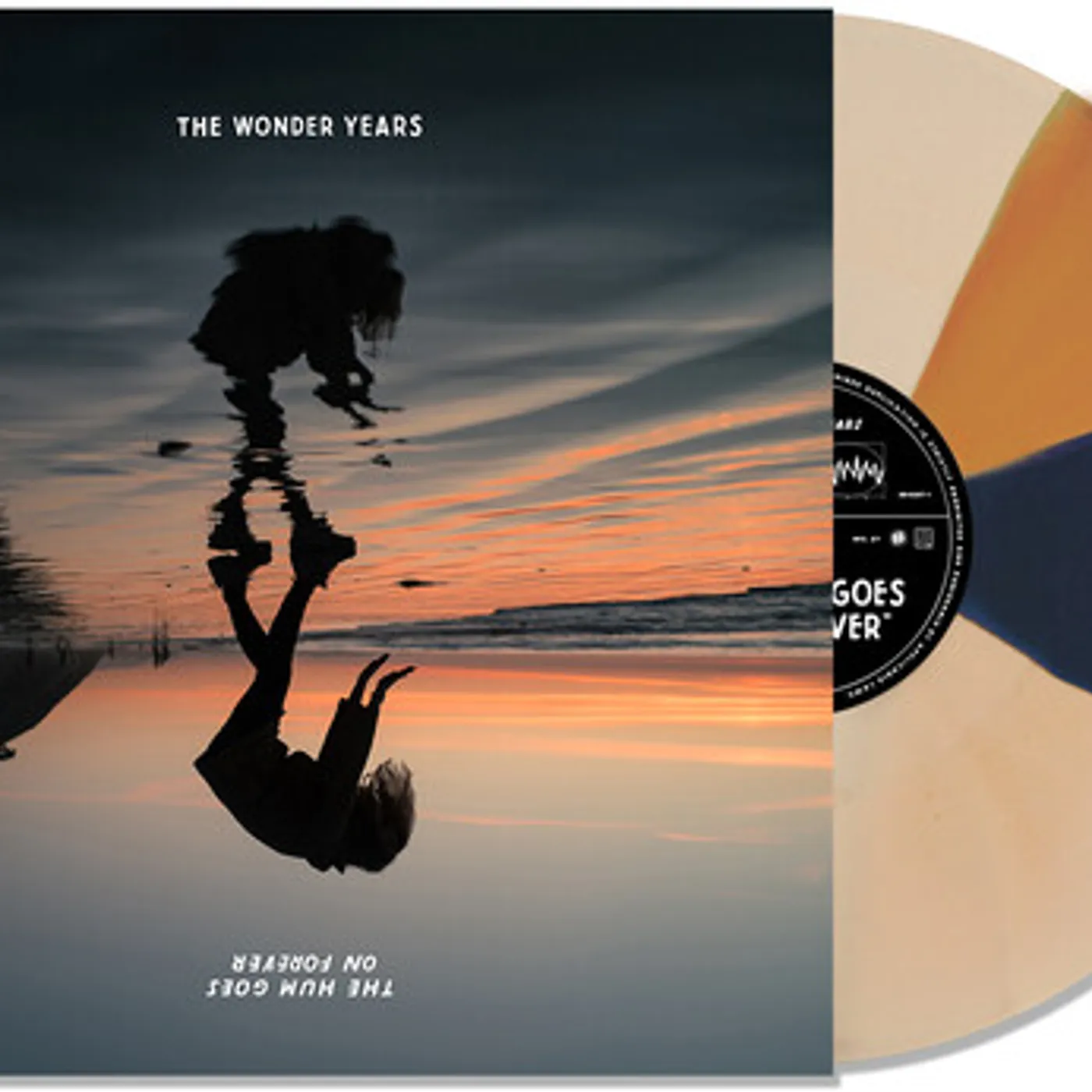 The Wonder Years HUM GOES ON FOREVER - BONE ORANGE & BLUE Vinyl Record