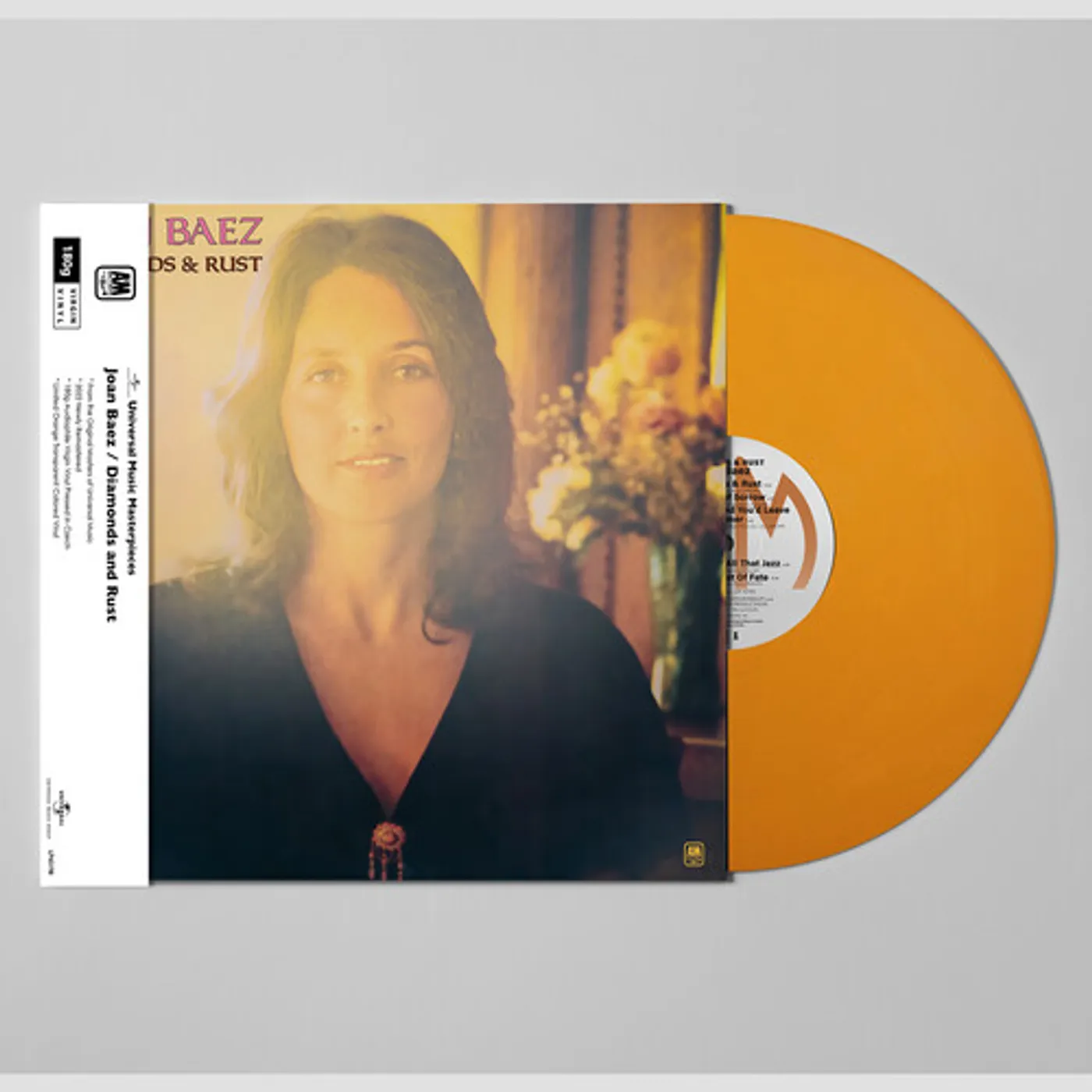 Joan Baez Diamonds & Rust (Yellow) Vinyl Record