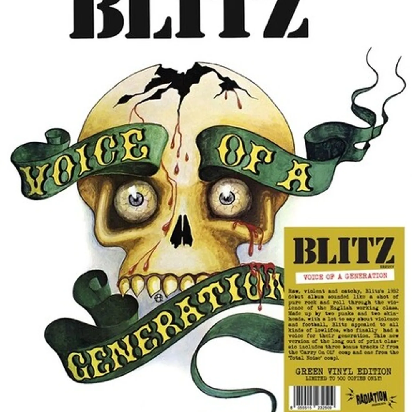 Blitz VOICE OF A GENERATION Vinyl Record