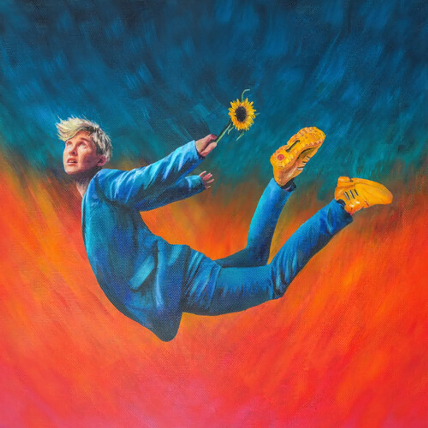 Alex the Astronaut HOW TO GROW A SUNFLOWER UNDERWATER - SEA BLUE Vinyl Record