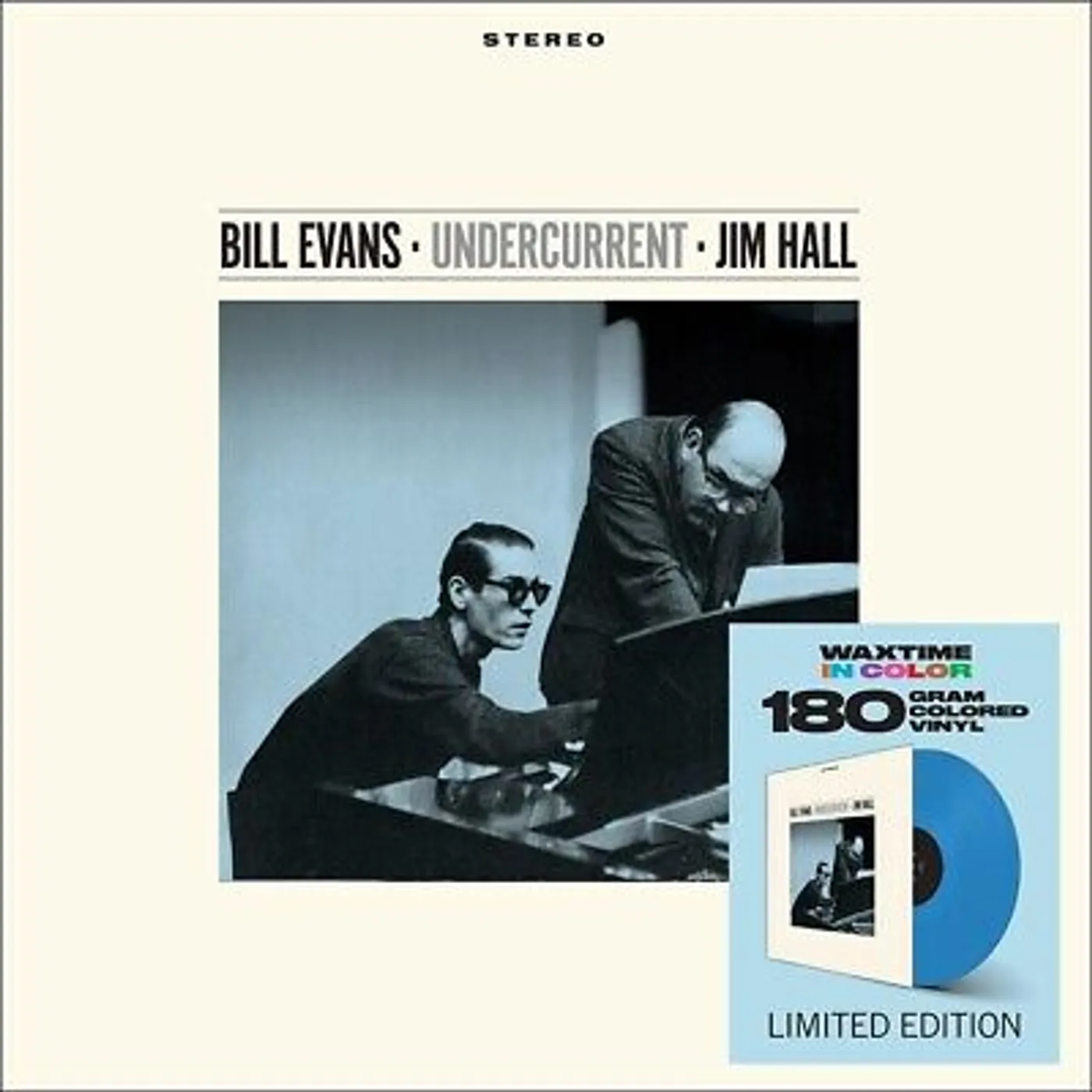 Bill Evans / Jim Hall UNDERCURRENT  (BONUS TRACKS) Vinyl Record - Blue Vinyl, Colored Vinyl, Spain Release
