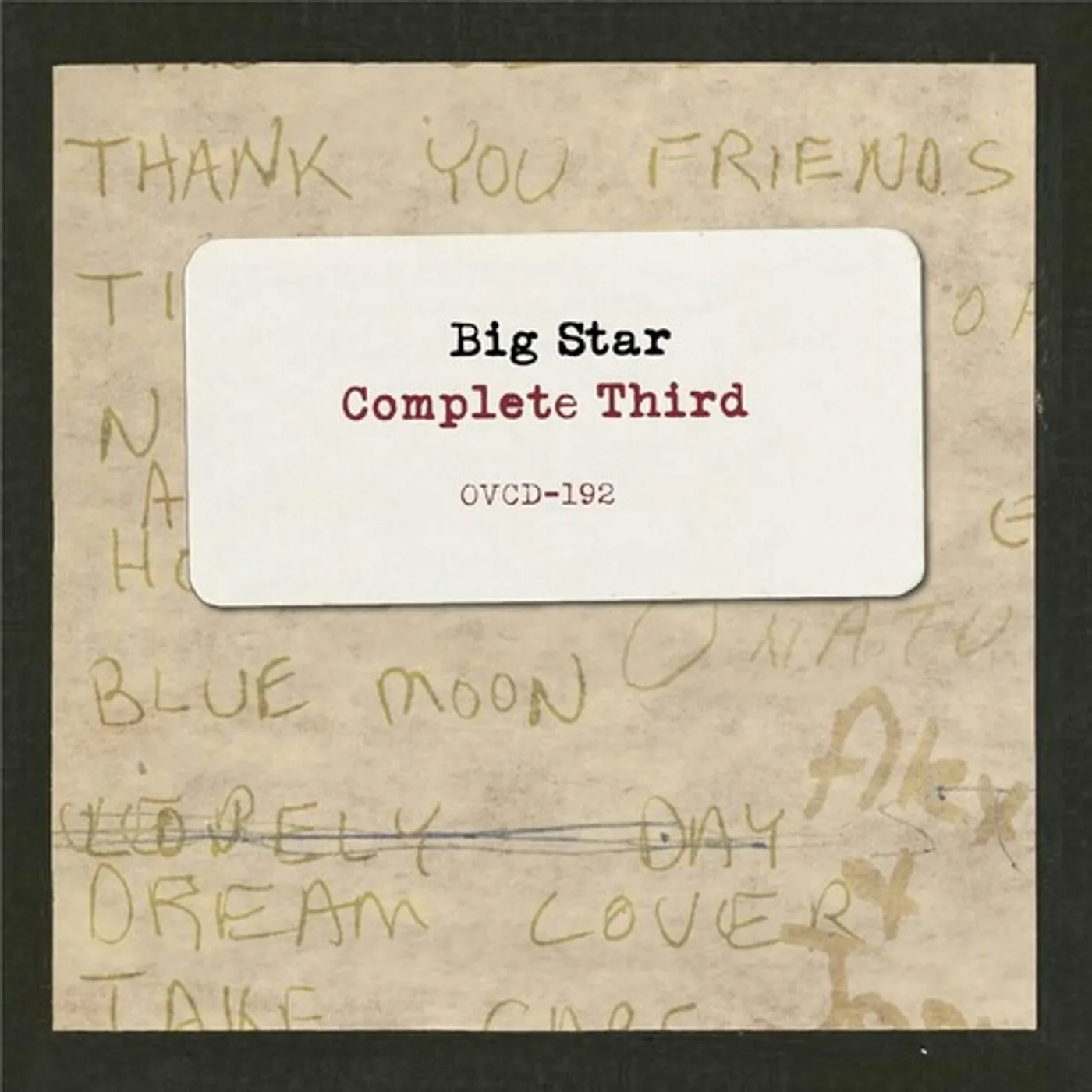 Big Star COMPLETE THIRD CD