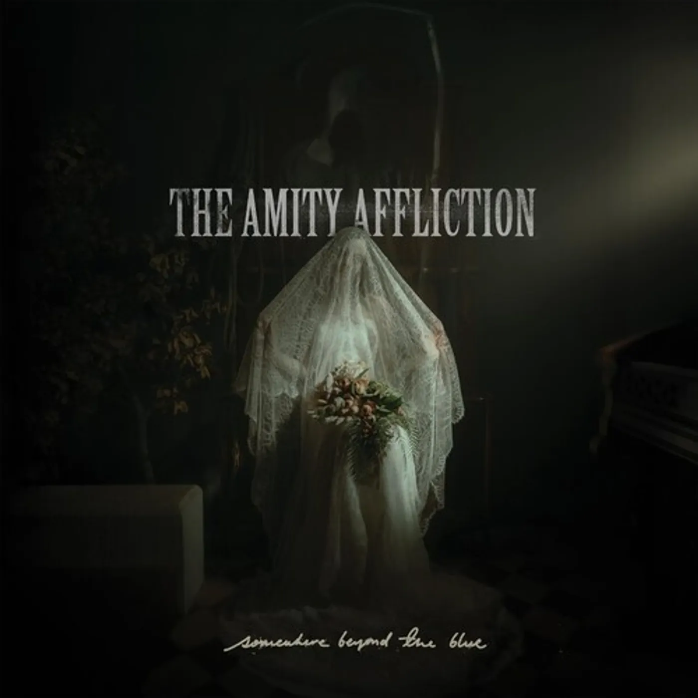 The Amity Affliction Somewhere Beyond The Blue (Clear W/ Bone & Black Splatter, 7" Vinyl)