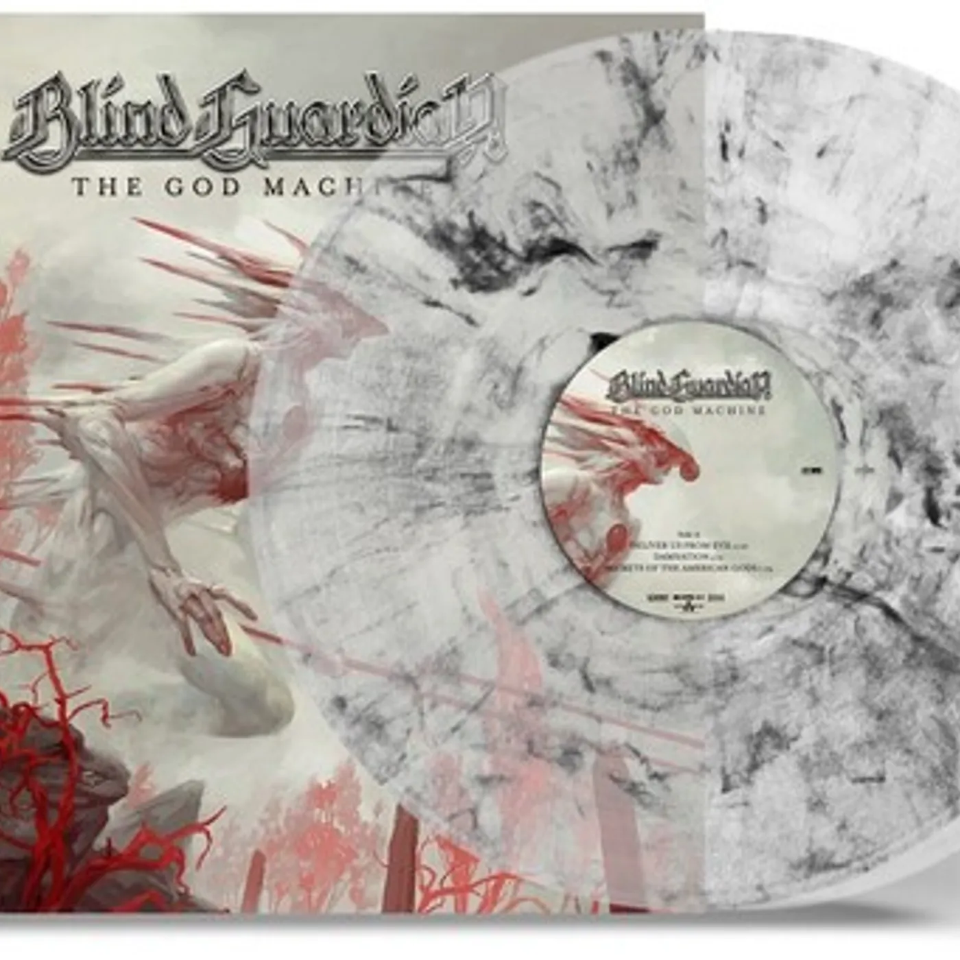 Blind Guardian The God Machine (Clear & Black Marble) Vinyl Record