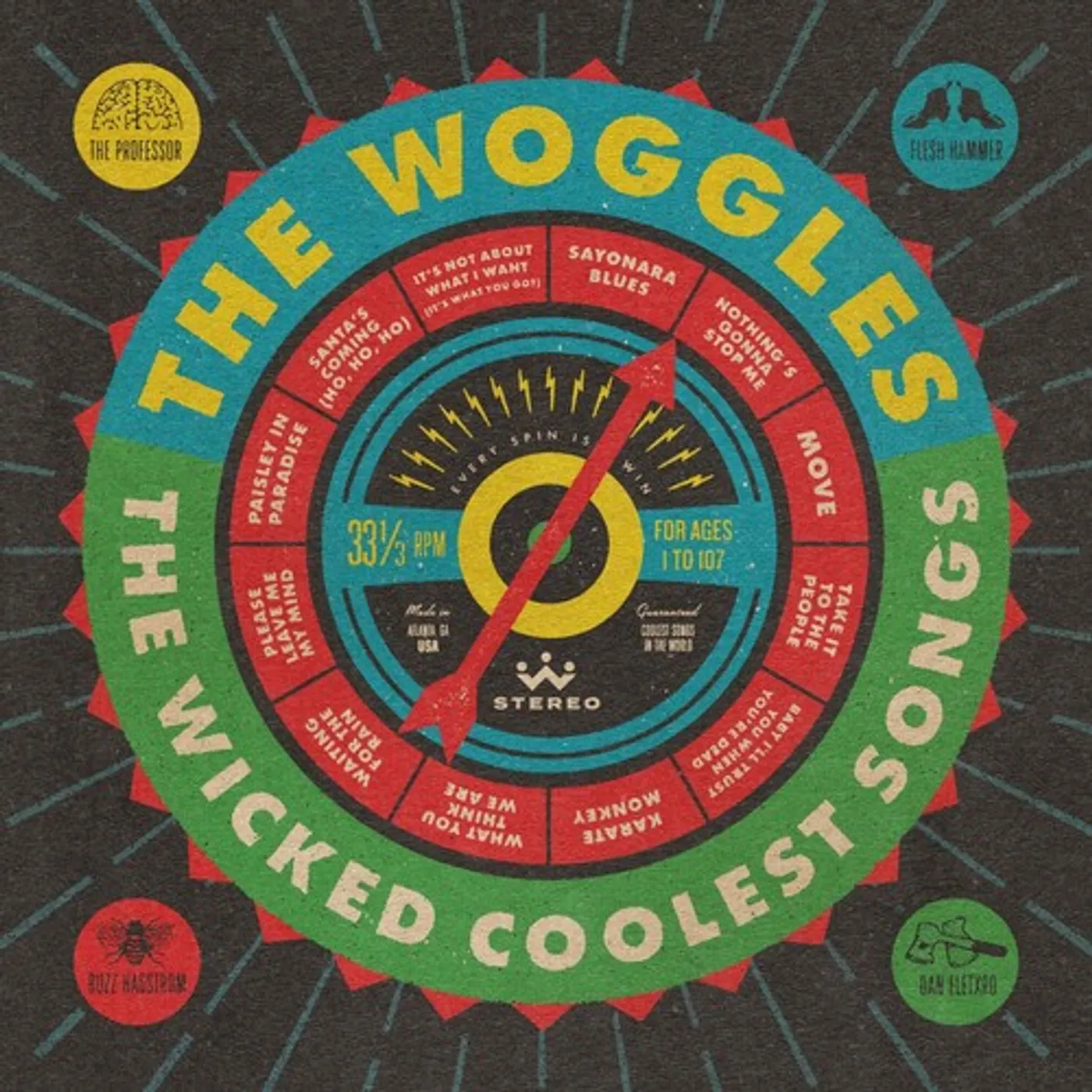 The Woggles WICKED COOLEST SONGS Vinyl Record