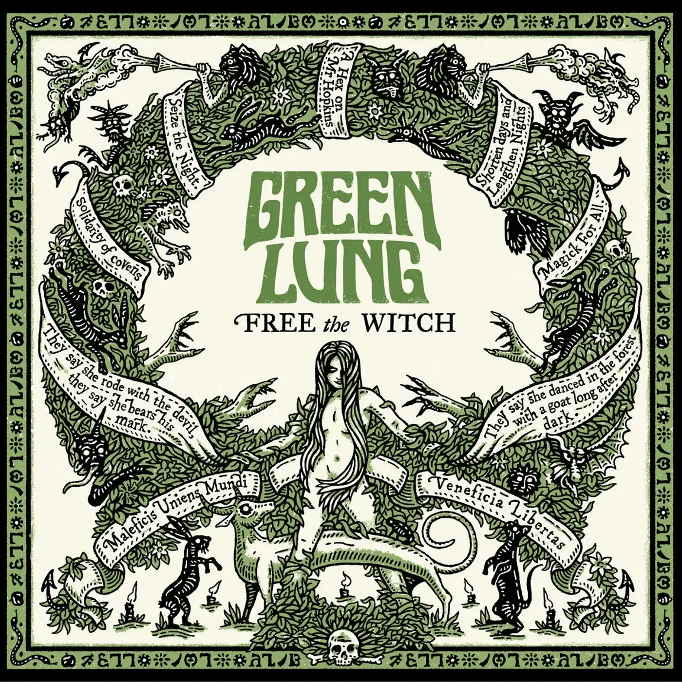 Green Lung FREE THE WITCH Vinyl Record