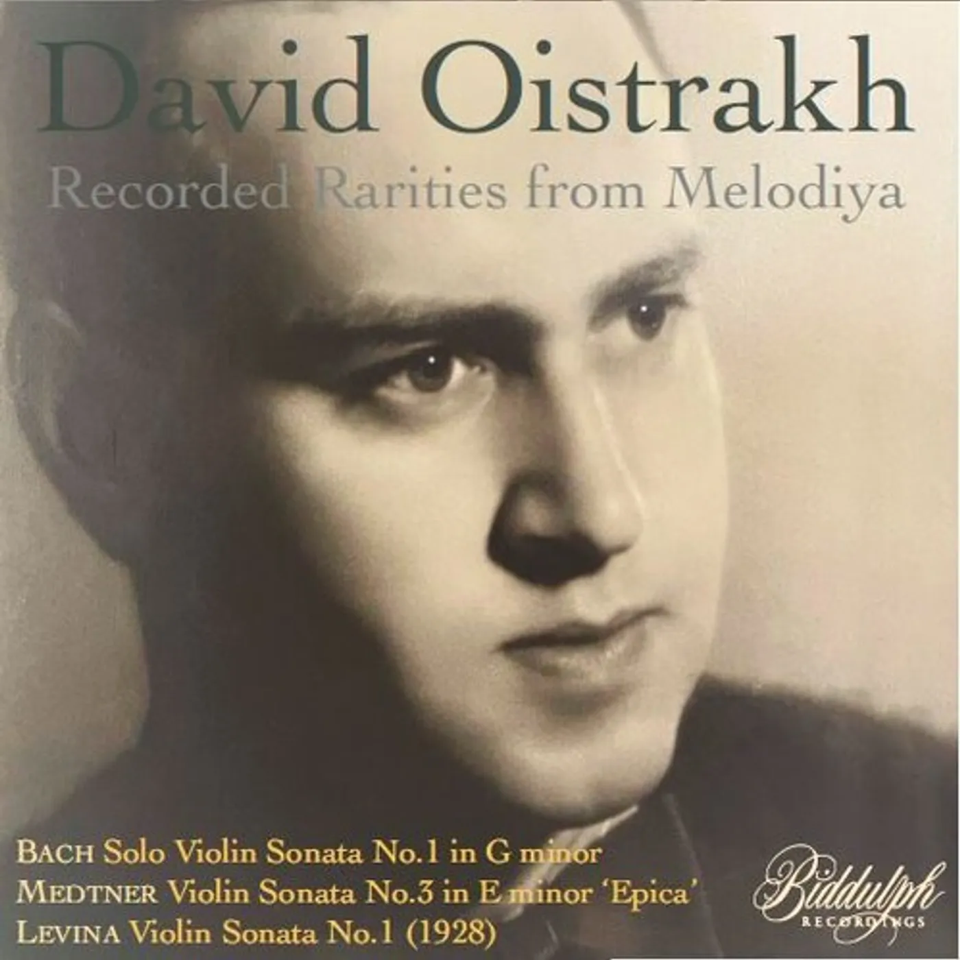 DAVID OISTRAKH PLAYS BACH MEDTNER & LEVINA CD