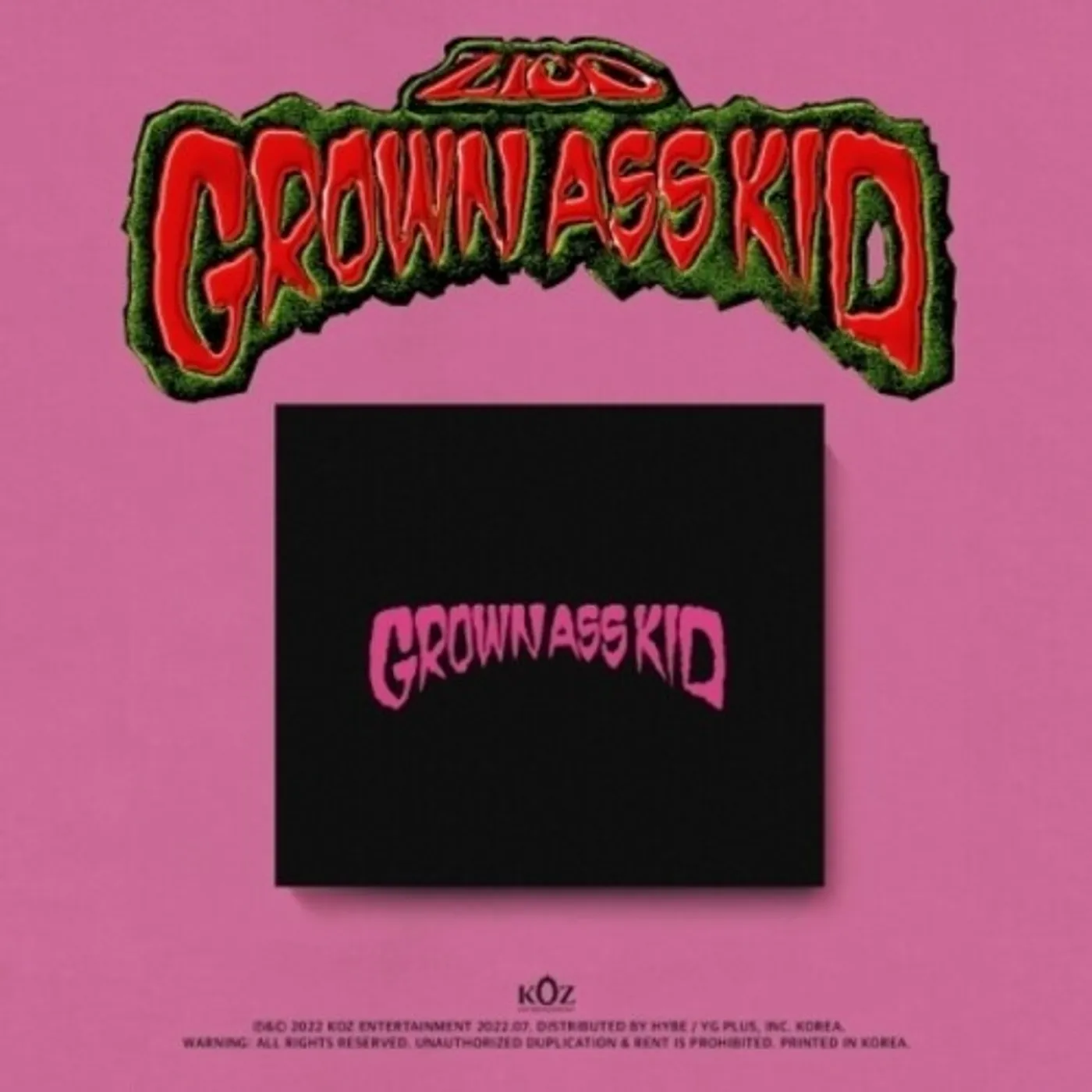 ZICO GROWN ASS KID (JEWEL VERSION) CD