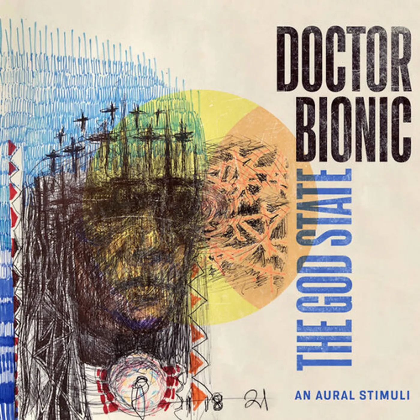 Doctor Bionic GOD STATE - CLEARWATER BLUE Vinyl Record
