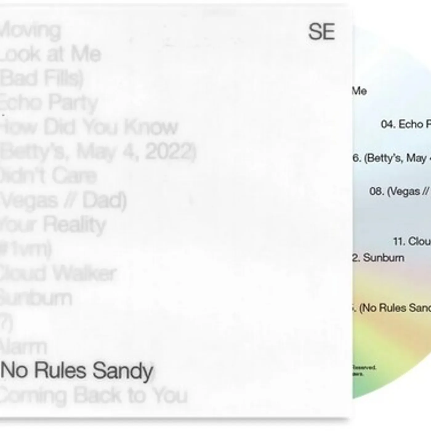 Sylvan Esso NO RULES SANDY CD