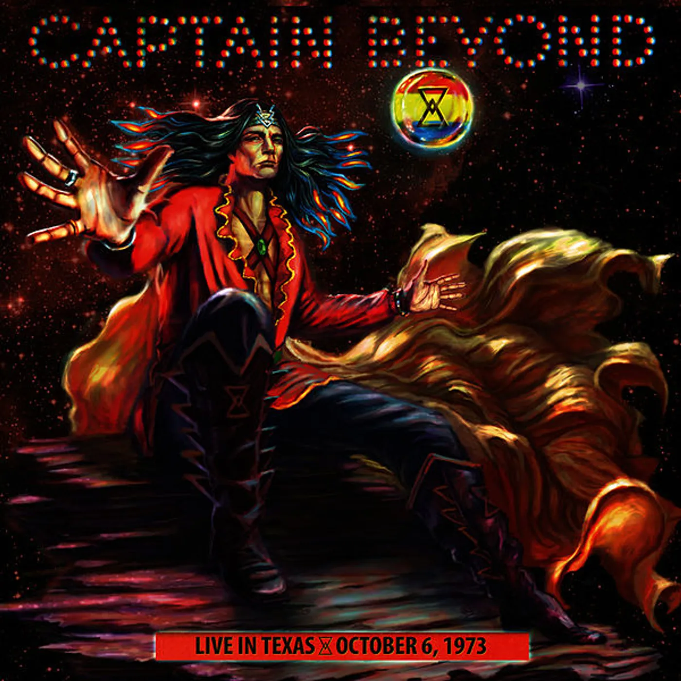Captain Beyond Live In Texas - October 6, 1973 - Red Vinyl Record