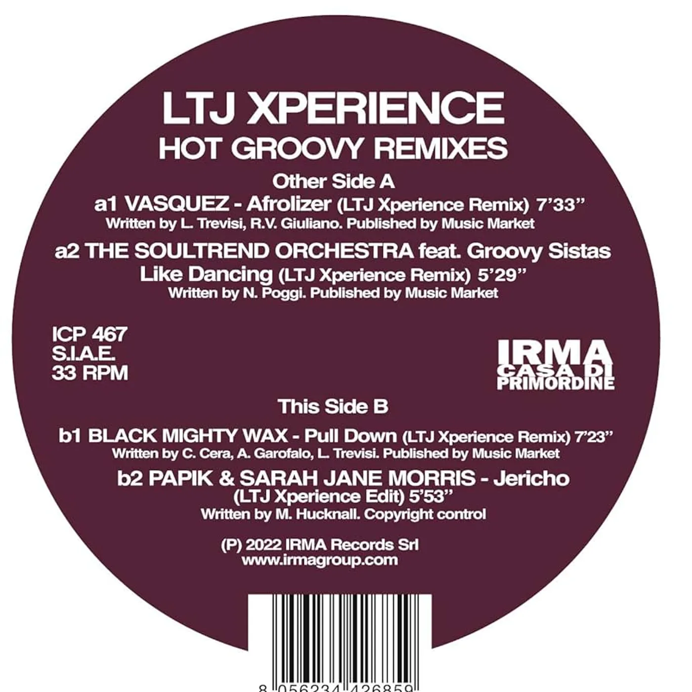 Ltj Xperience Hot Groovy Remixes Vinyl Record