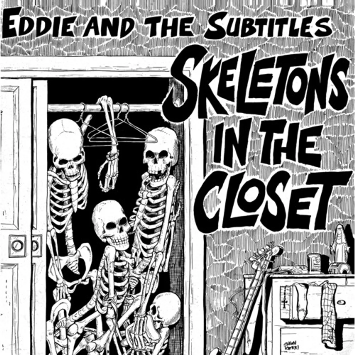 Eddie & The Subtitles SKELETONS IN THE CLOSET Vinyl Record