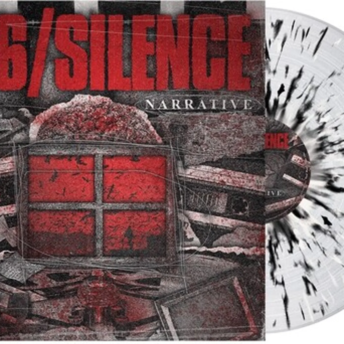 156/Silence NARRATIVE - CLEAR WITH BLACK & BONE SPLATTER Vinyl Record