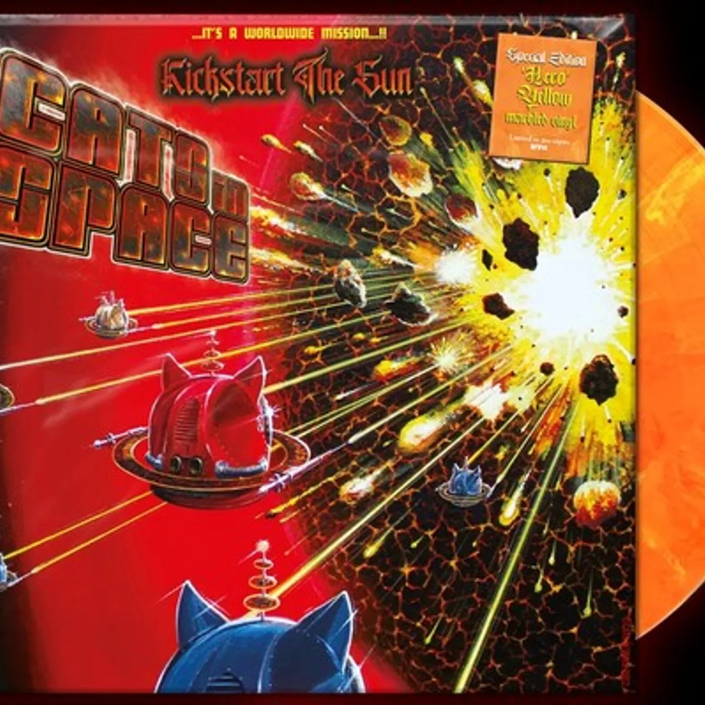 Cats in Space Kickstart The Sun vinyl record