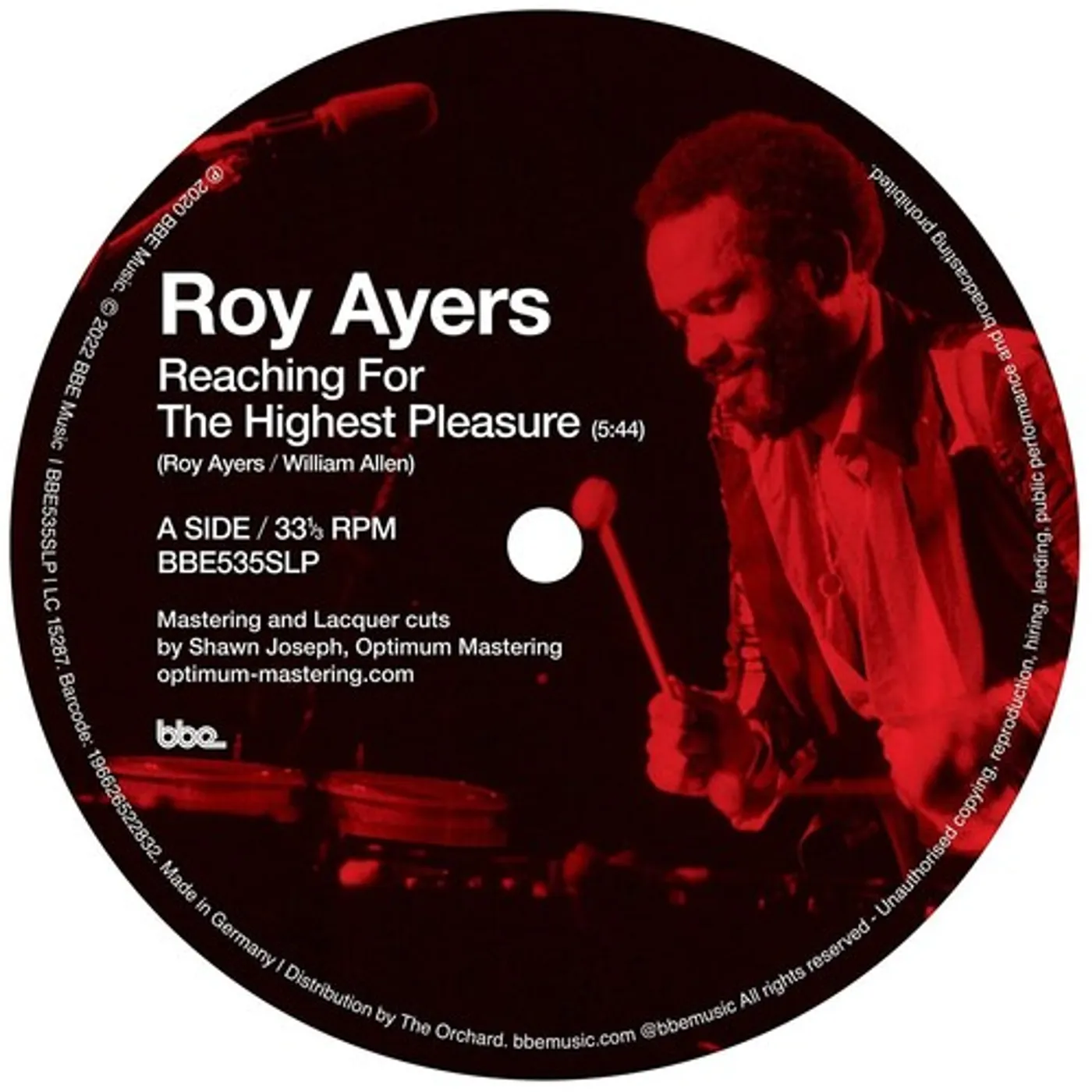 Roy Ayers Reaching the Highest Pleasure / I Am Your Mind Vinyl Record