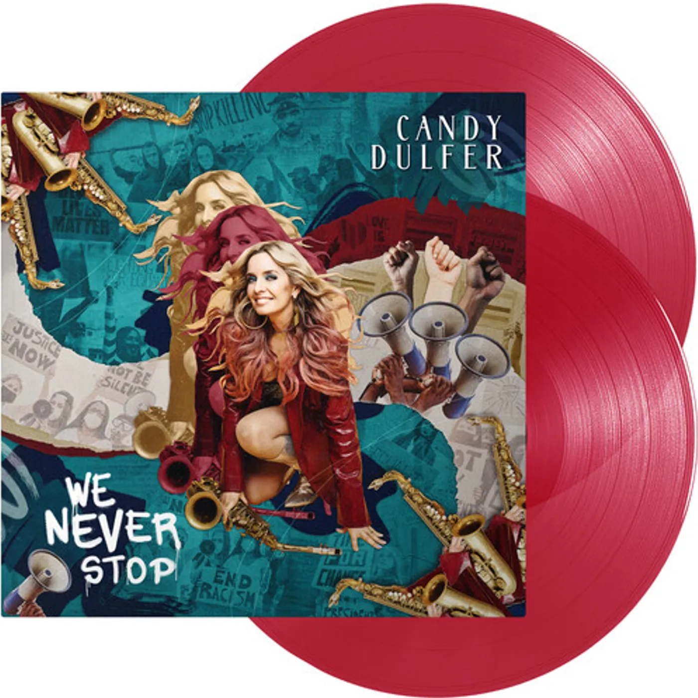 Candy Dulfer We Never Stop (Red) Vinyl Record