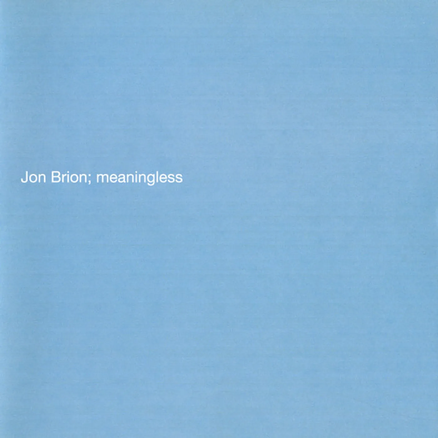 Jon Brion Meaningless vinyl record