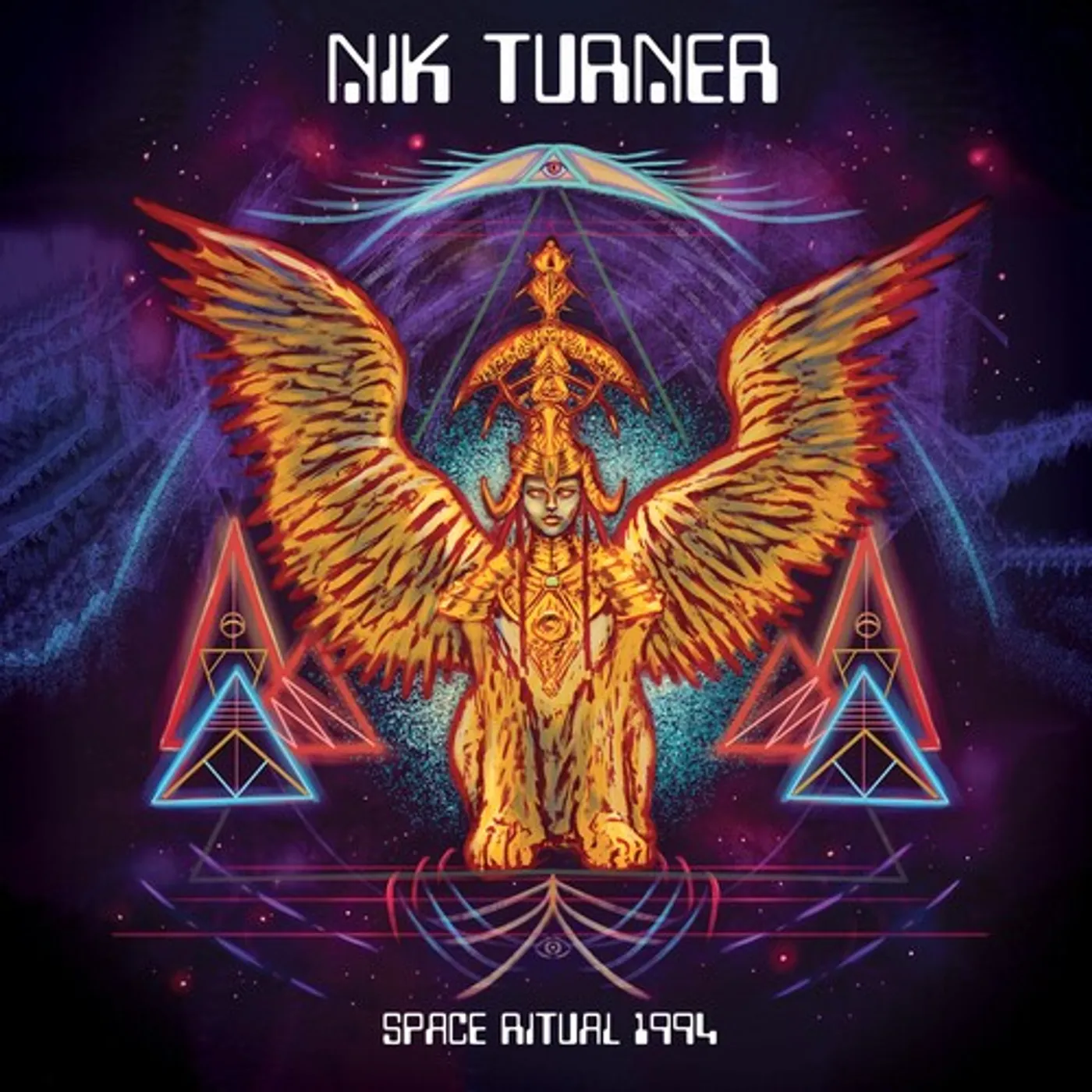Nik Turner SPACE RITUAL 1994 - RED BLUE PURPLE Vinyl Record