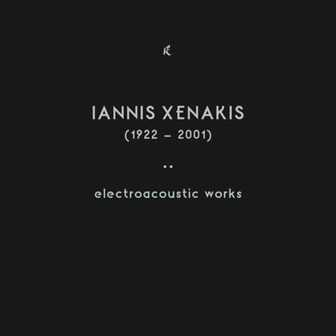 Iannis Xenakis ELECTROACOUSTIC WORKS CD