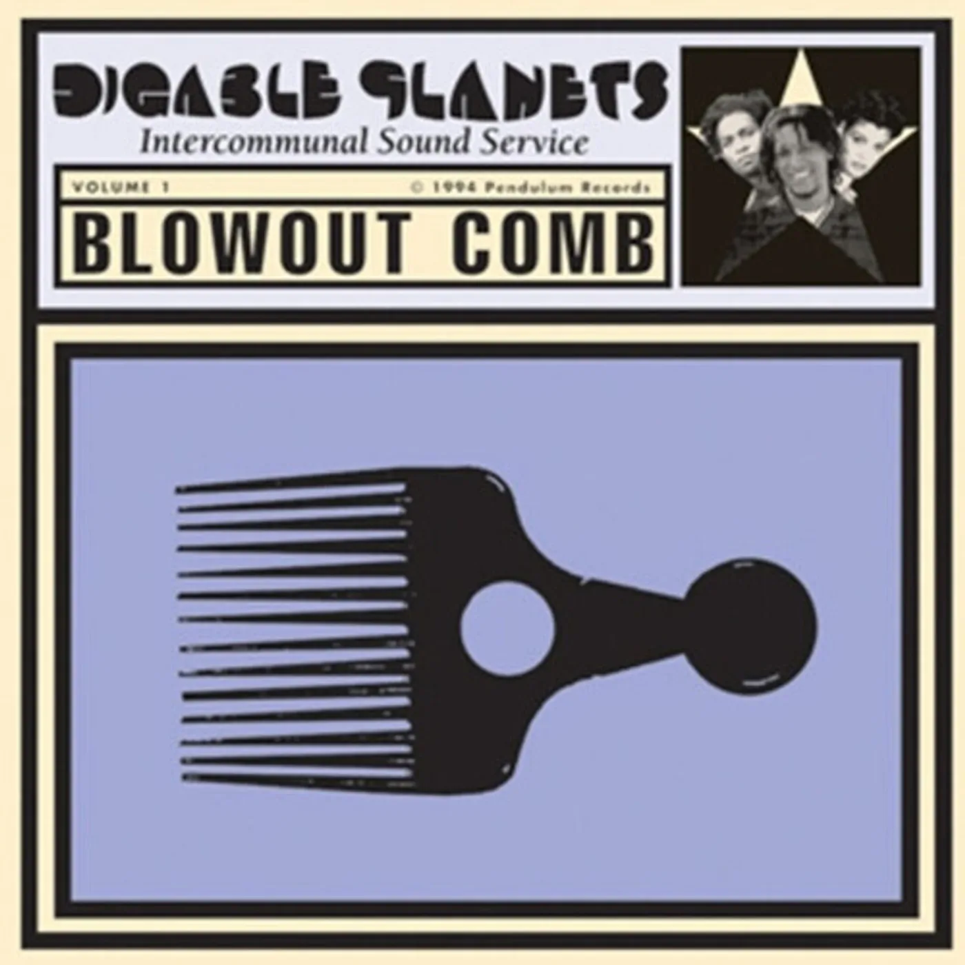 Digable Planets Blowout Comb - Clear/Purple vinyl record