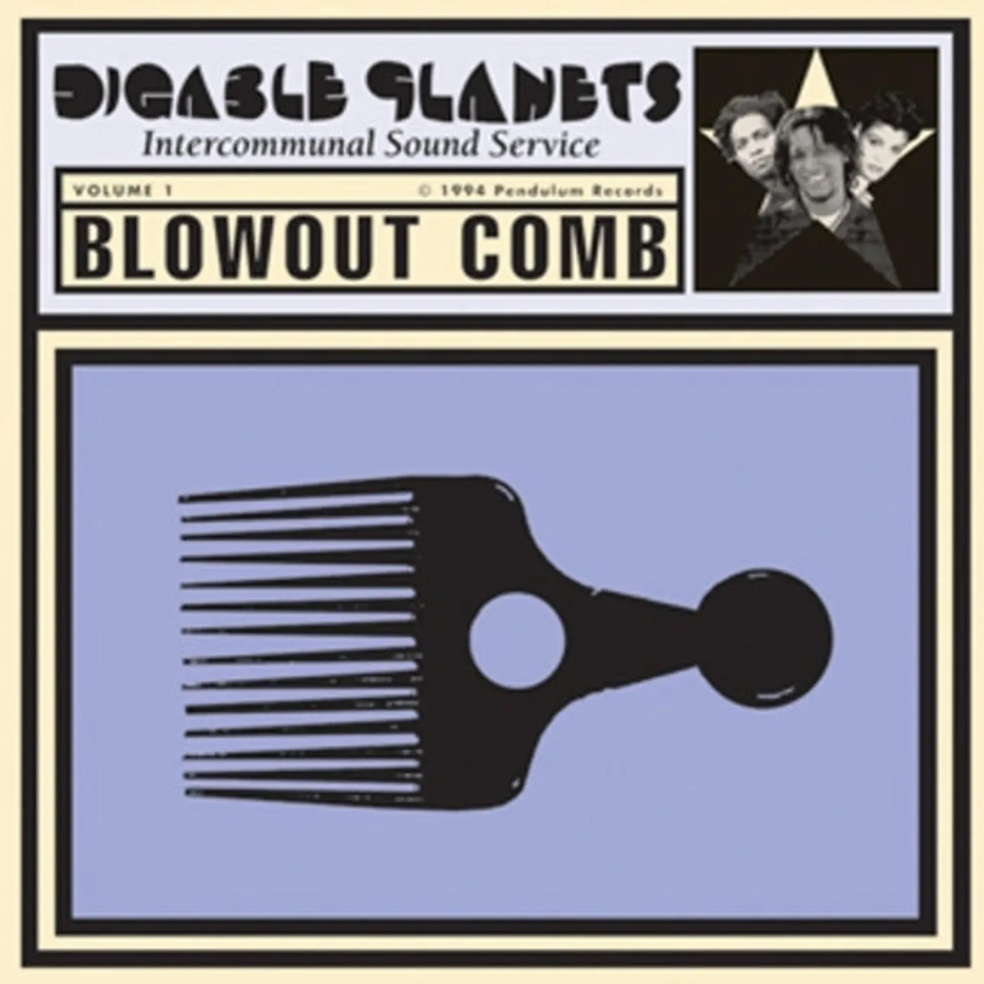 Digable Planets Blowout Comb - Clear/Purple vinyl record