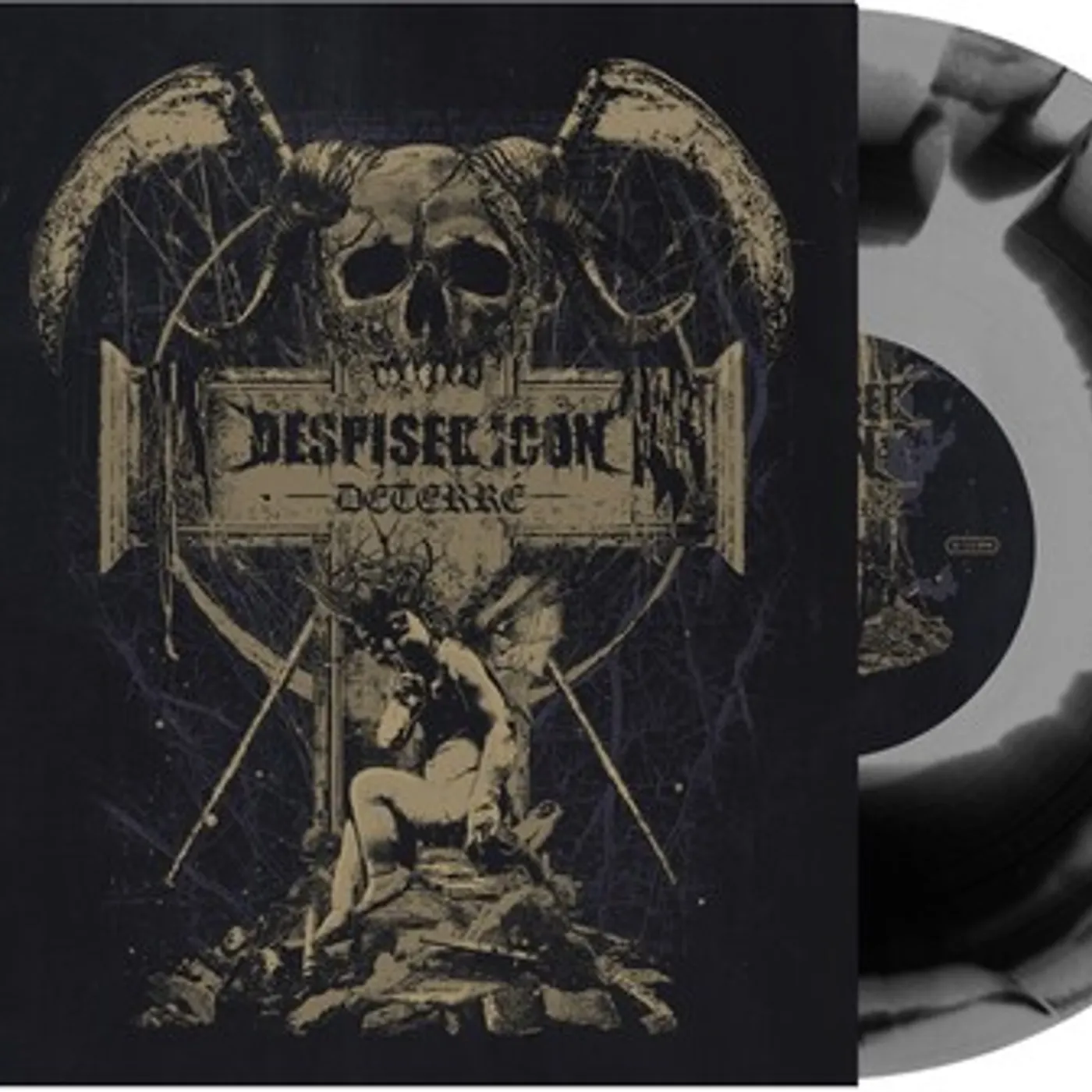 Despised Icon Deterre - Grey W/ Black Swirl Vinyl Record