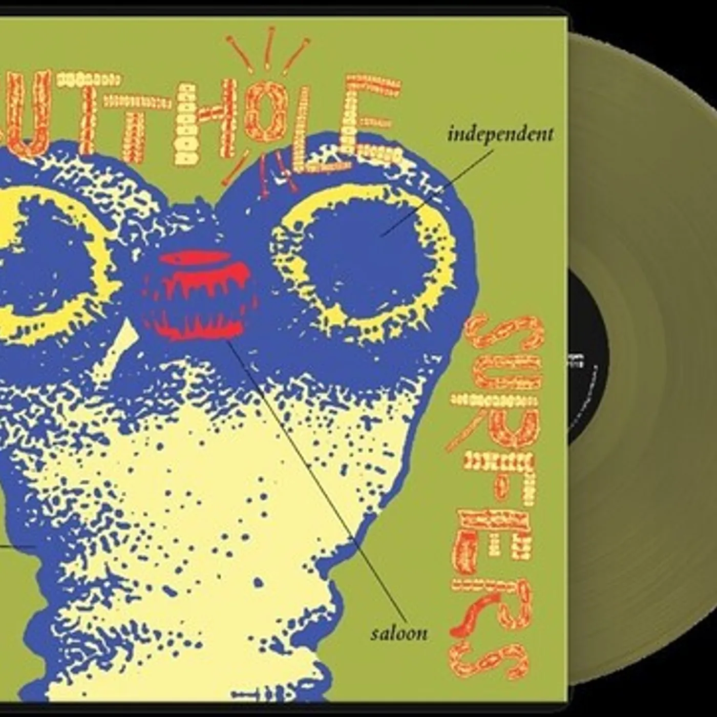 Butthole Surfers Independent Worm Saloon - Swamp Green Vinyl Record