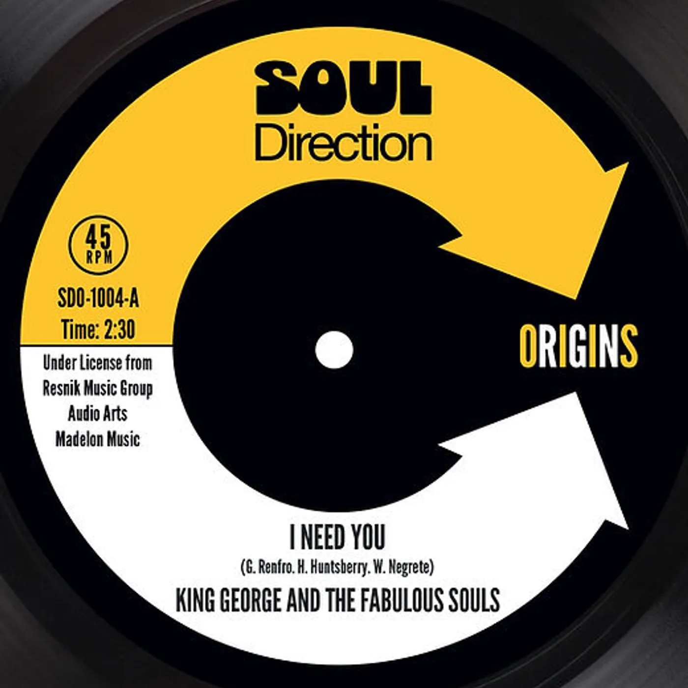 King George I NEED YOU Vinyl Record