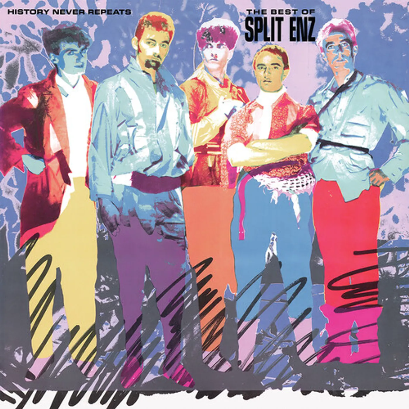 Split Enz HISTORY NEVER REPEATS - BEST OF SPLIT - VIOLET Vinyl Record