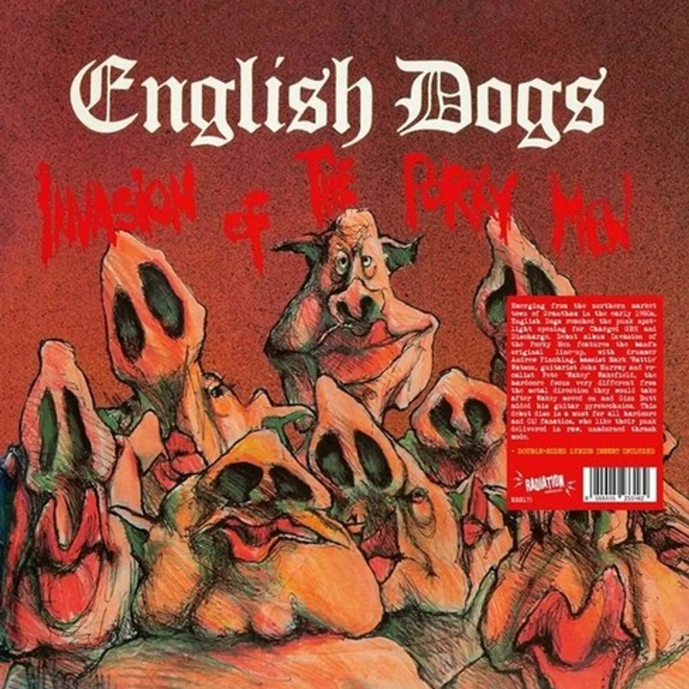 English Dogs INVASION OF THE PORKY MEN Vinyl Record