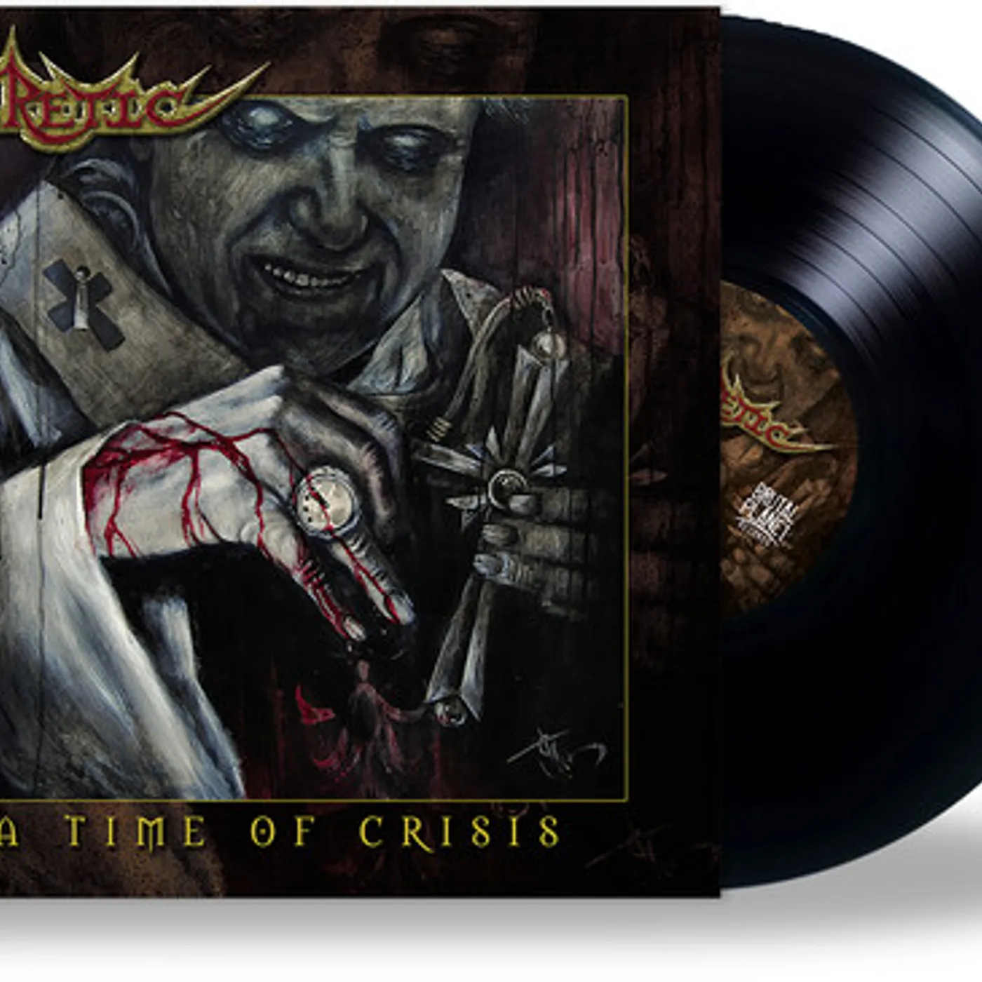 Heretic TIME OF CRISIS Vinyl Record