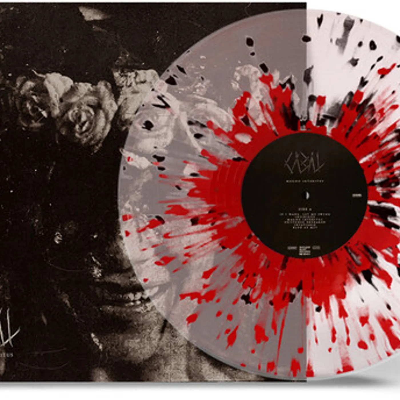 CABAL MAGNO INTERITUS - CRYSTAL CLEAR & RED BLACK Vinyl Record
