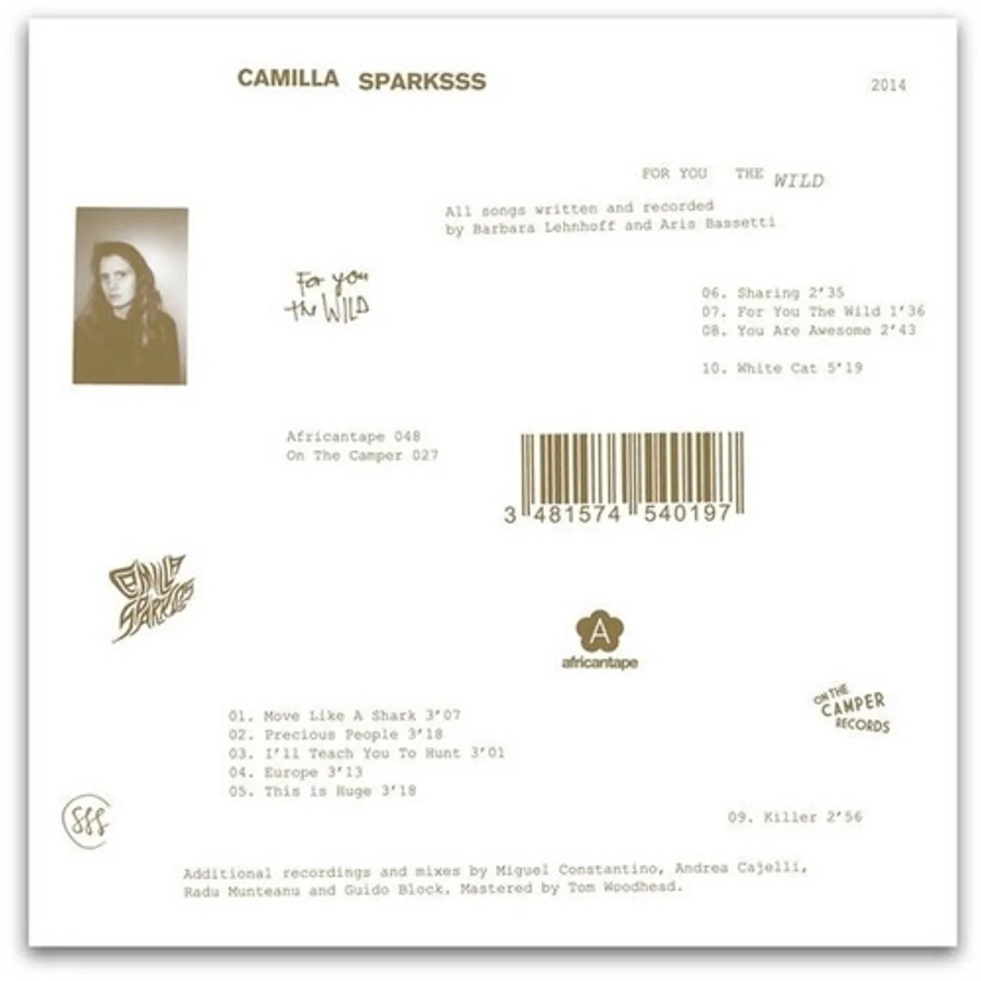 Camilla Sparksss For You The Wild Vinyl Record