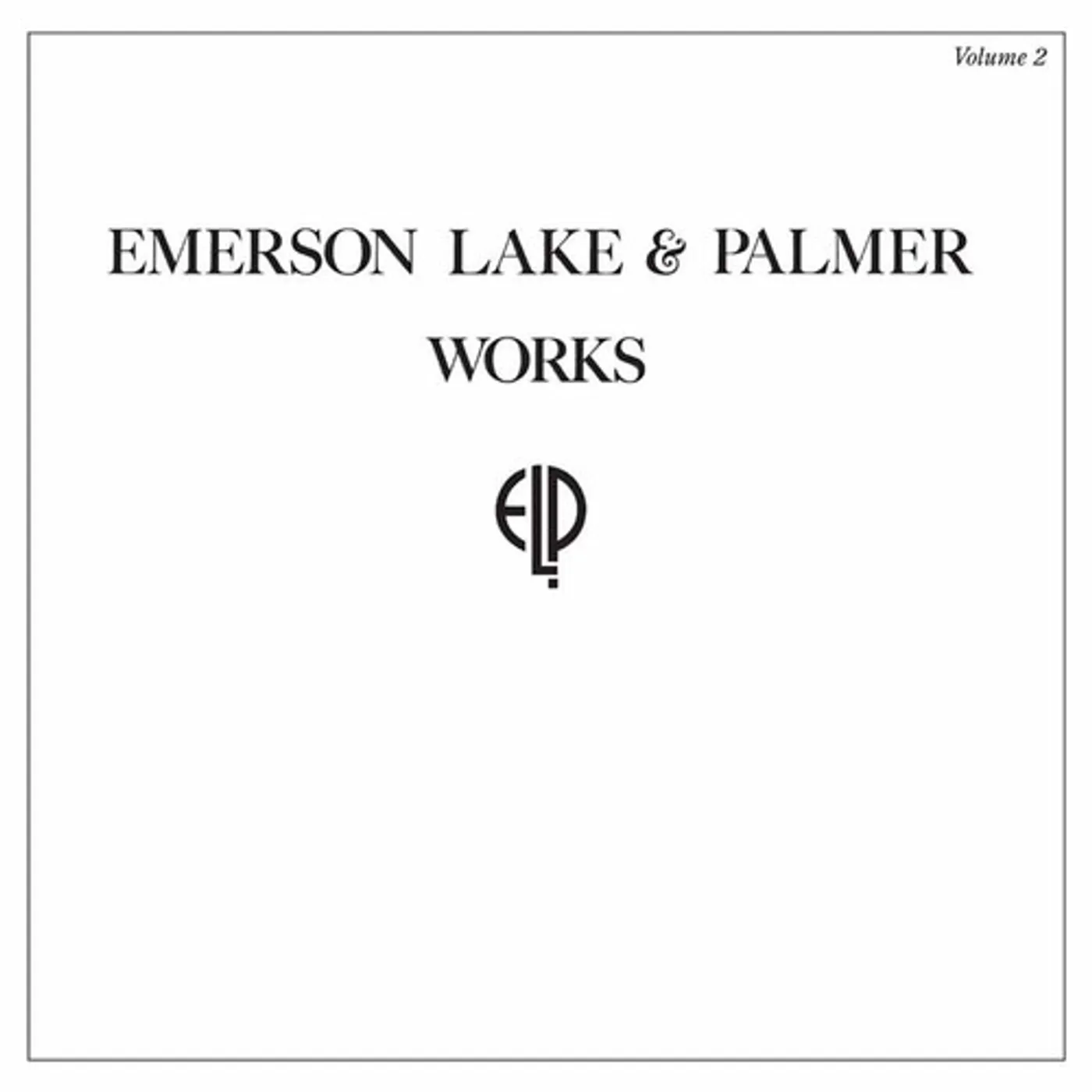 Emerson, Lake & Palmer WORKS VOLUME 2 Vinyl Record