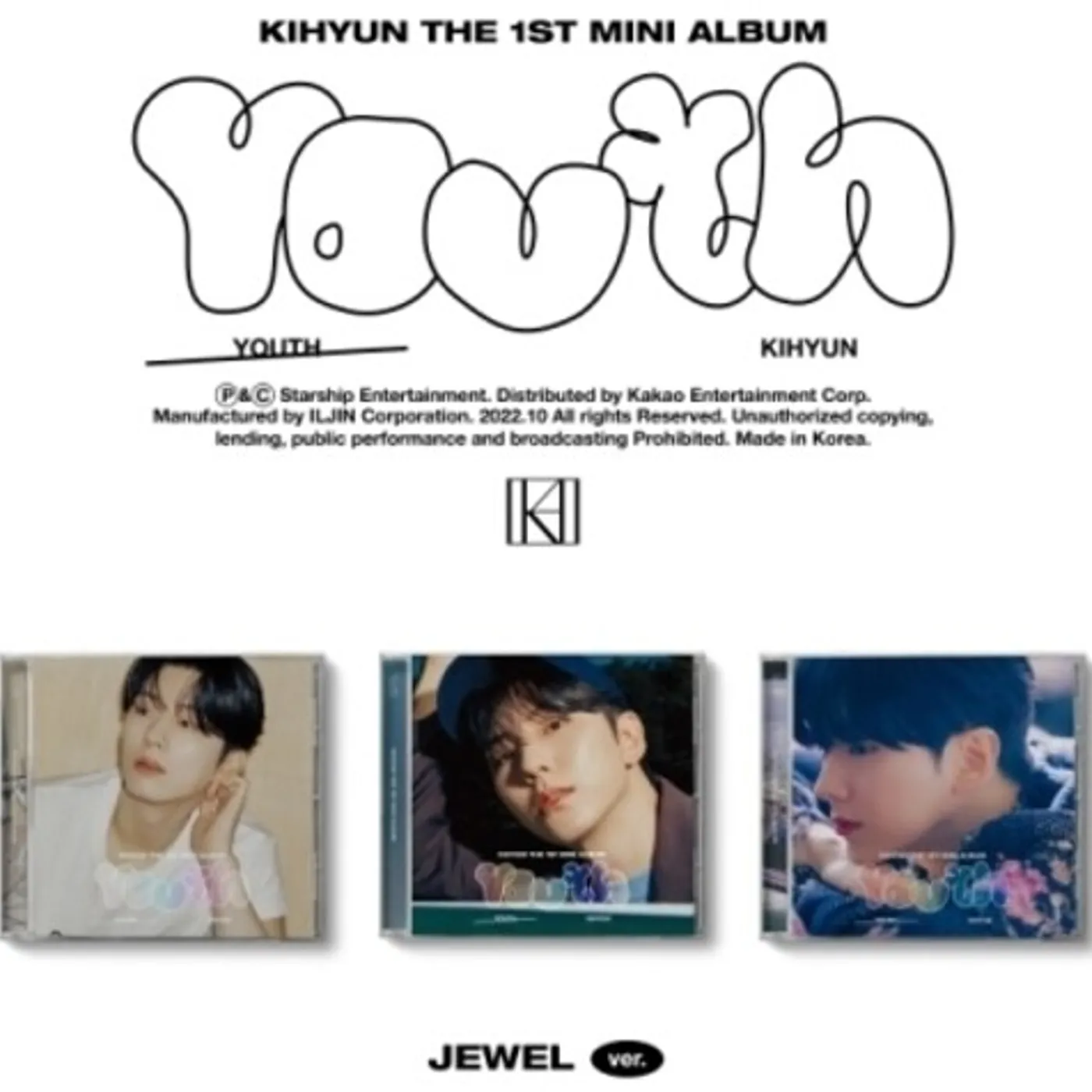 KIHYUN YOUTH (JEWEL CASE VERSION) CD