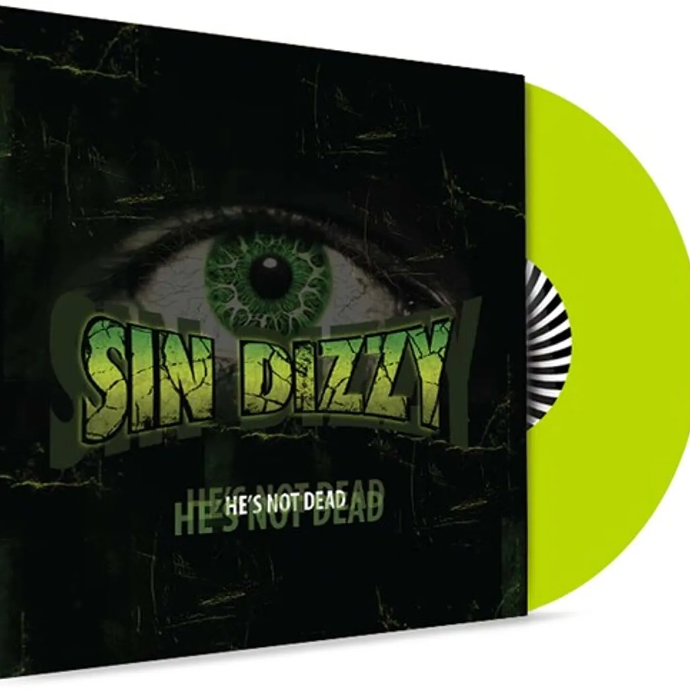 Sin Dizzy HE'S NOT DEAD - GREEN Vinyl Record