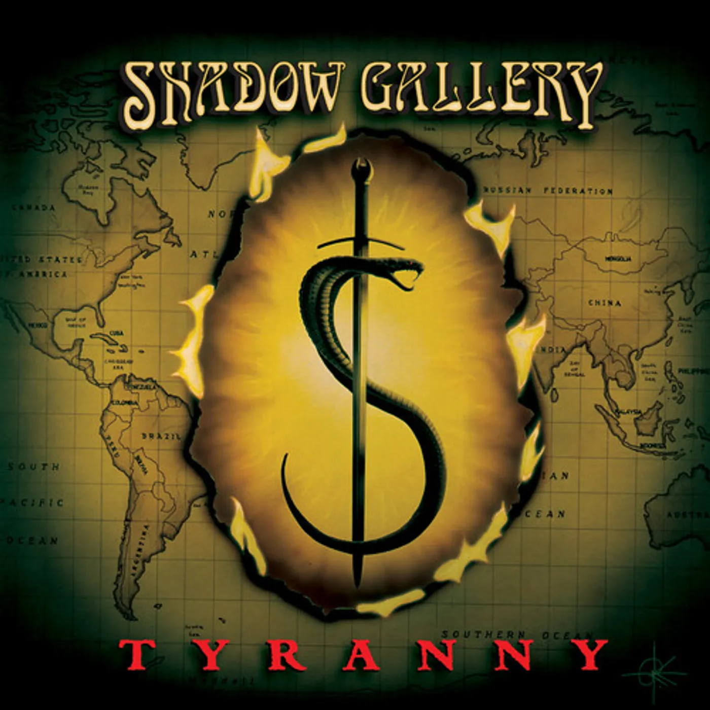 Shadow Gallery TYRANNY - GREEN Vinyl Record