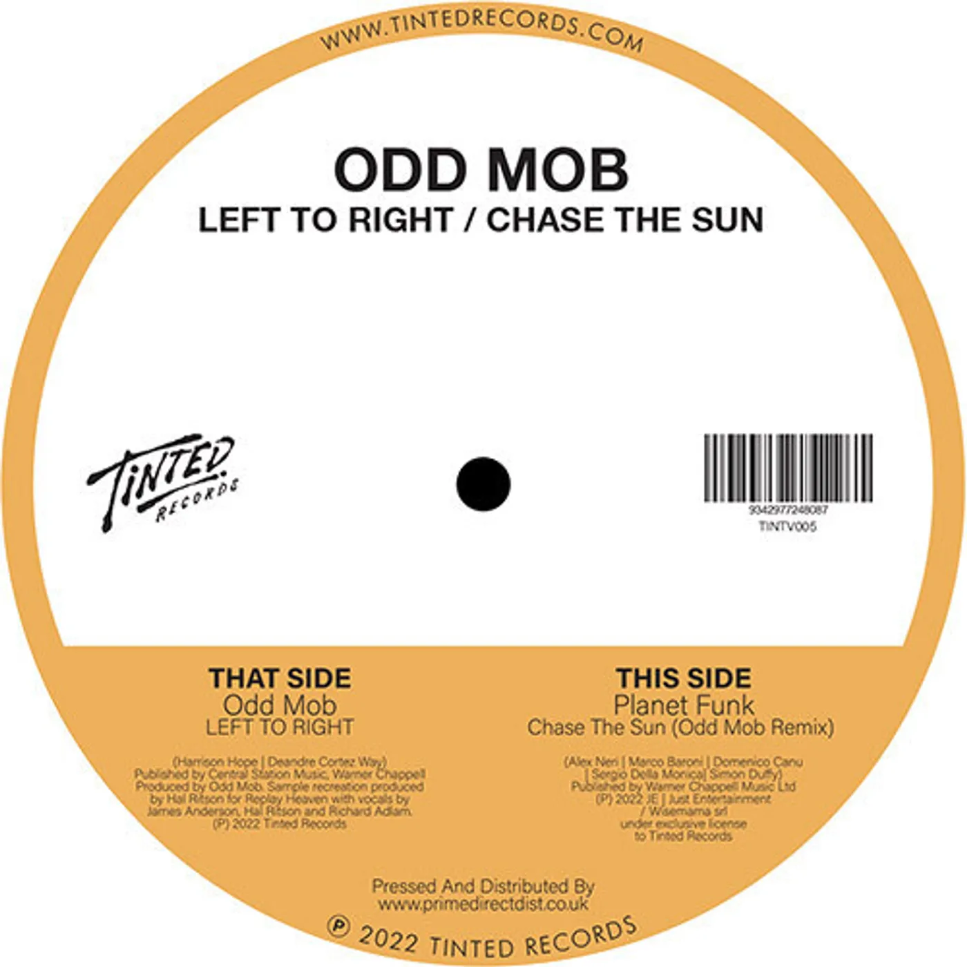 Odd Mob LEFT TO RIGHT Vinyl Record