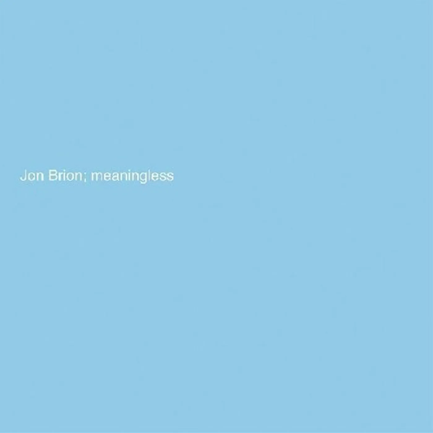 Jon Brion MEANINGLESS CD