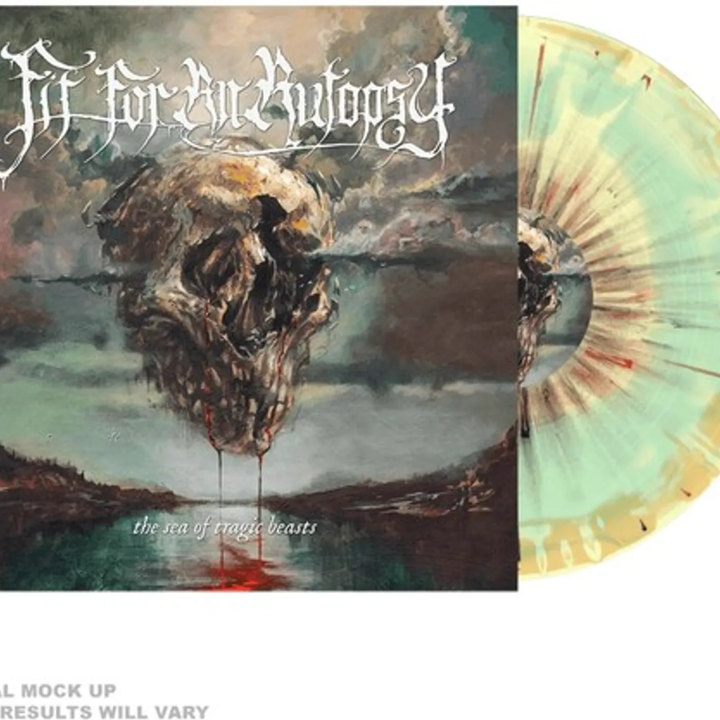 Fit For An Autopsy SEA OF TRAGIC BEASTS - YELLOW MINT & ORANGE Vinyl Record