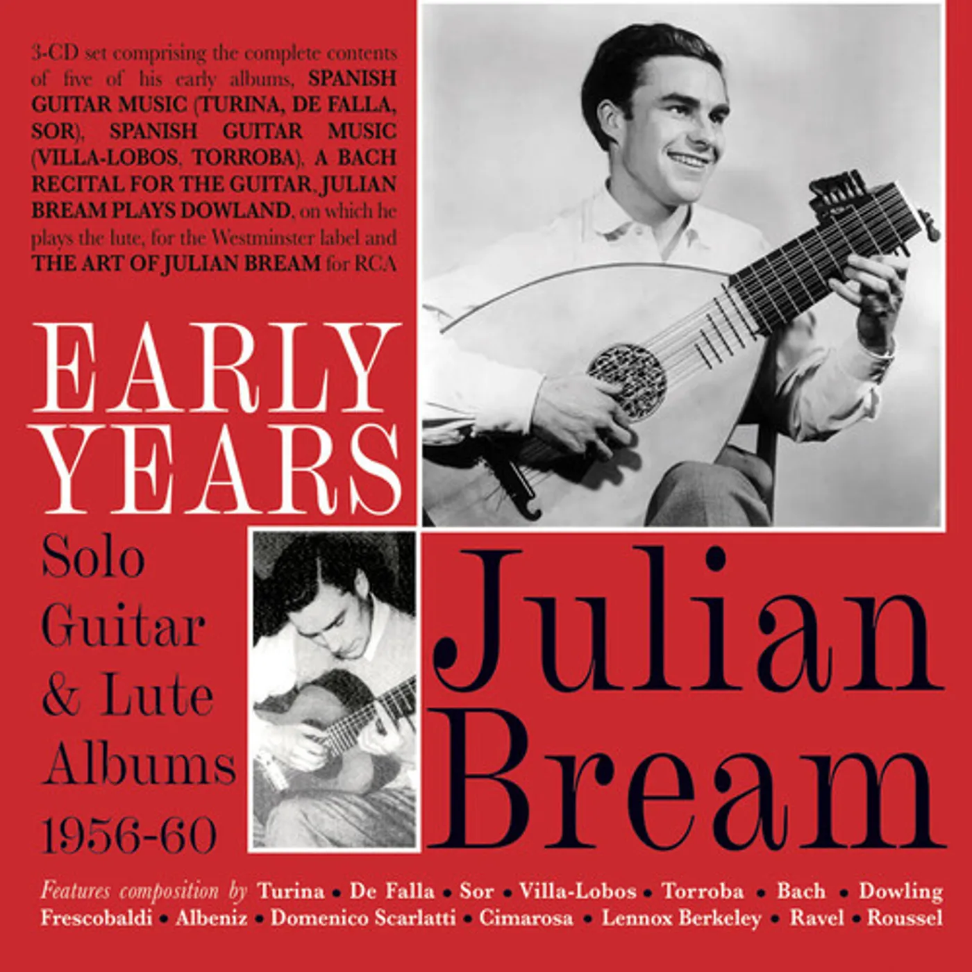 Julian Bream EARLY YEARS: SOLO GUITAR & LUTE ALBUMS 1956-60 CD