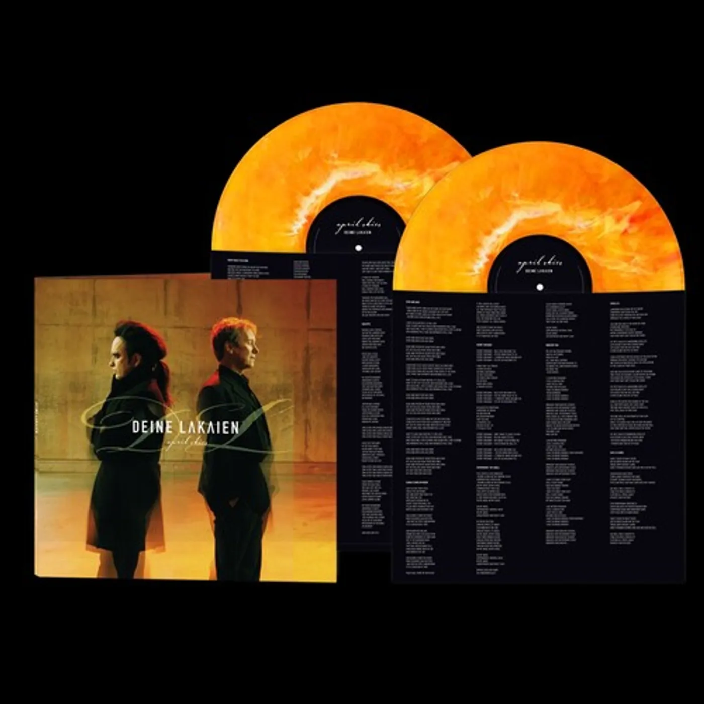 Deine Lakaien APRIL SKIES - ORANGE MARBLED Vinyl Record