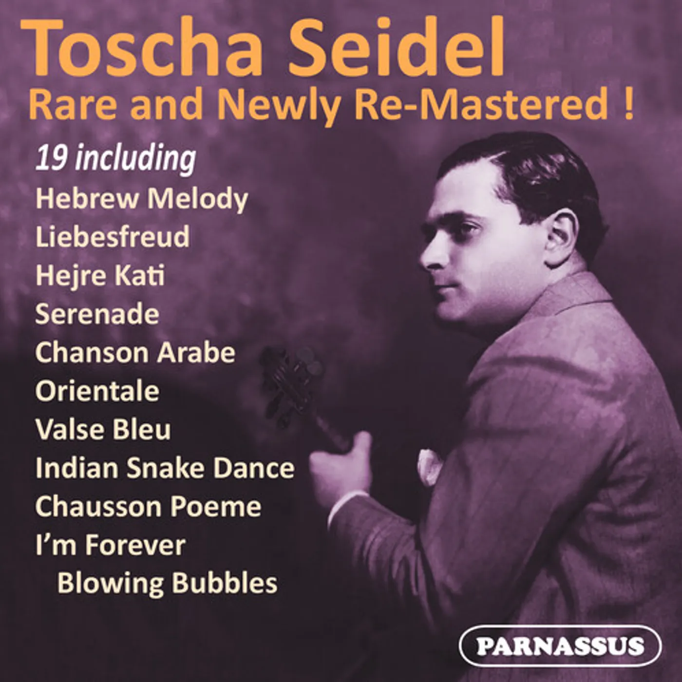 TOSCHA SEIDEL RARE & RE-MASTERED CD