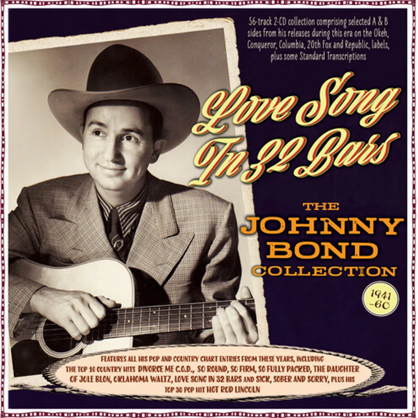 LOVE SONG IN 32 BARS: THE JOHNNY BOND COLLECTION CD