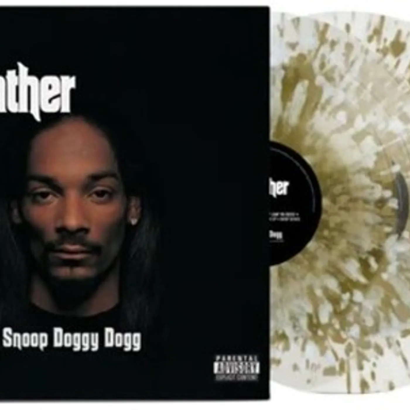 Snoop Dogg THA DOGGFATHER - CLEAR WITH GOLD & WHITE SPLATTER Vinyl Record