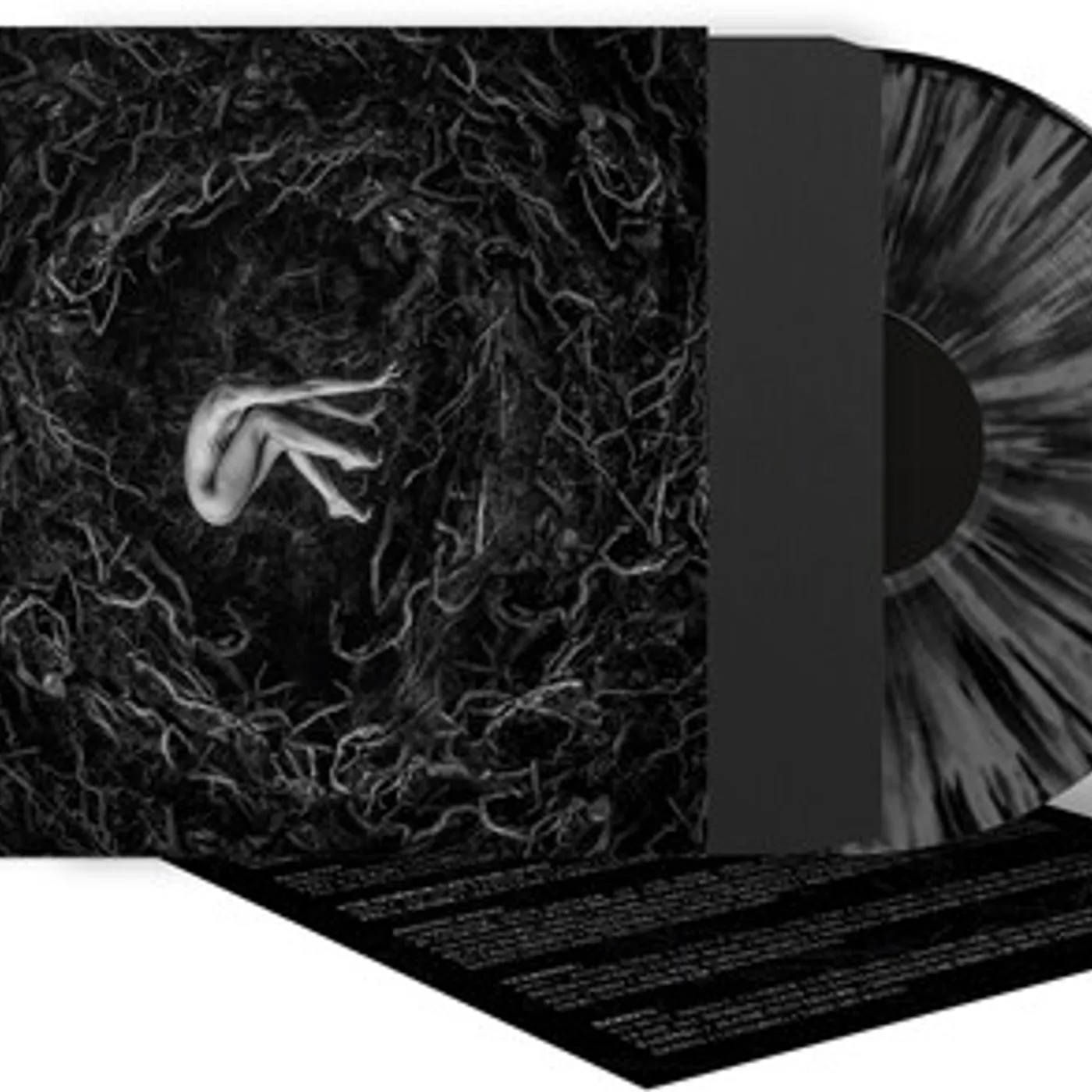 Fvnerals LET THE EARTH BE SILENT - GREY/BLACK SPLATTER Vinyl Record